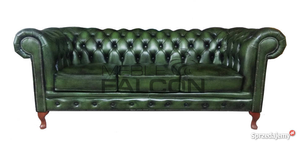 Pikowana sofa Chesterfield Queen Anne MEBLE mazowieckie