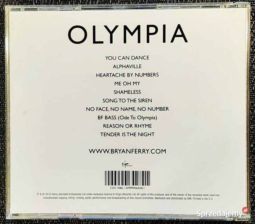 Album CD BRYAN FERRY Album Olympia CD Lubin