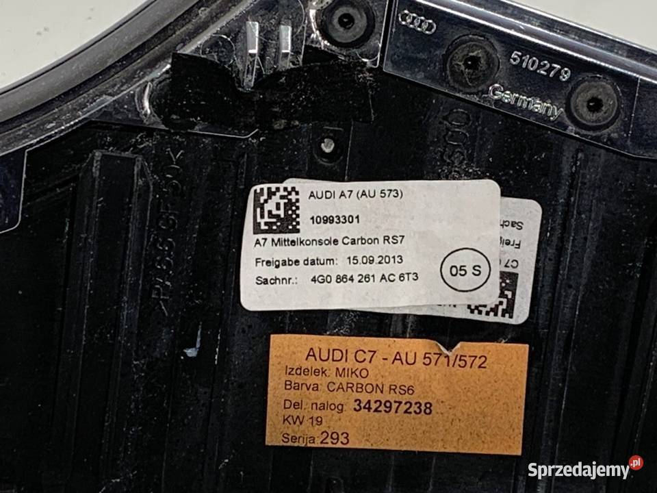 LISTWA DEKOR TUNELU CARBON AUDI A7 4G Listwy Szyby podkarpackie