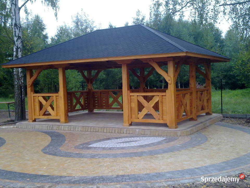 Altana drewniana Altanka ogrodowa 4x6 meble świętokrzyskie Jeleniów
