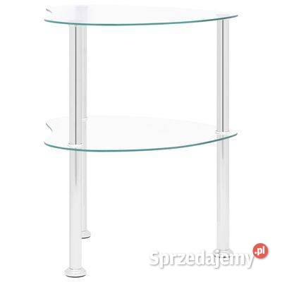 vidaXL 2poziomowy stolik 38x38x50 przezroczyste Warszawa sprzedam