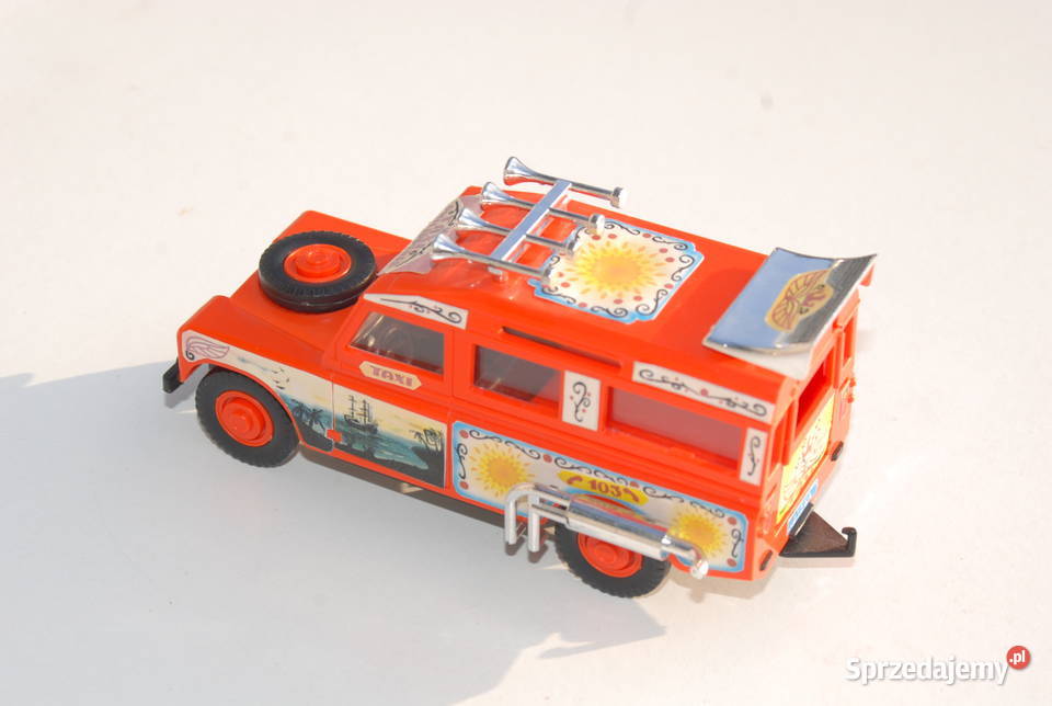 Stara zabawka samochód Land Rover taxi Cieszyn