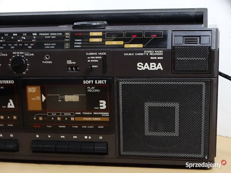 Radiomagnetofon SABA RCR 590 HS Boombox Vintage Biłgoraj