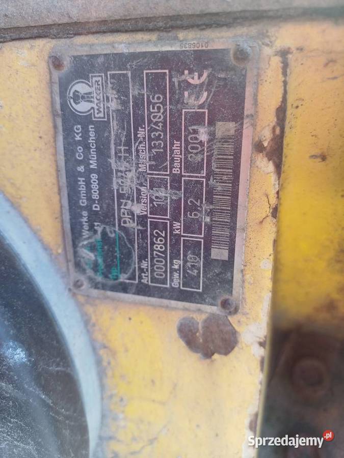 Zageszczarka Wacker silnik lombardini 12ld Albigowa