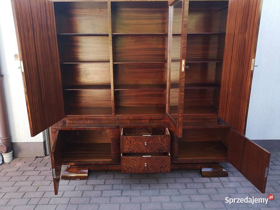 Gabinet Biblioteka Biurko ARTDECO Orzech Swarzędz