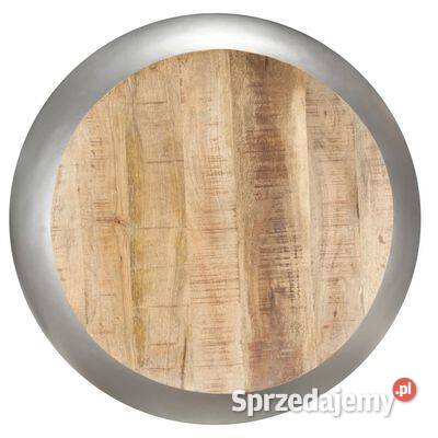 Stolik kawowy szary 68 x 68 x 30 lite drewno Warszawa