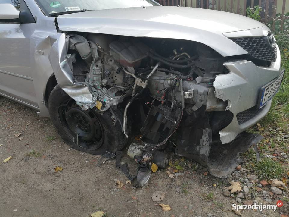 Mazda 3 2004 16 diesel uszkodzony 4/5 wielkopolskie Poznań