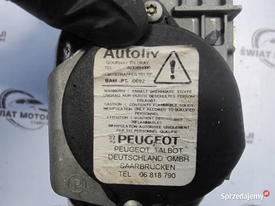 PEUGEOT 508 I SW 11r pas bezpieczeństwa prawy