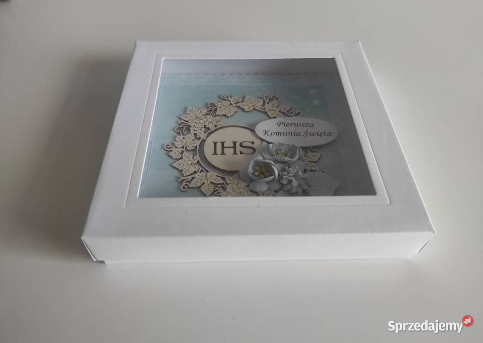 Kartka w pudełku ręcznie robiona na Pamiątkę łódzkie Łódź sprzedam