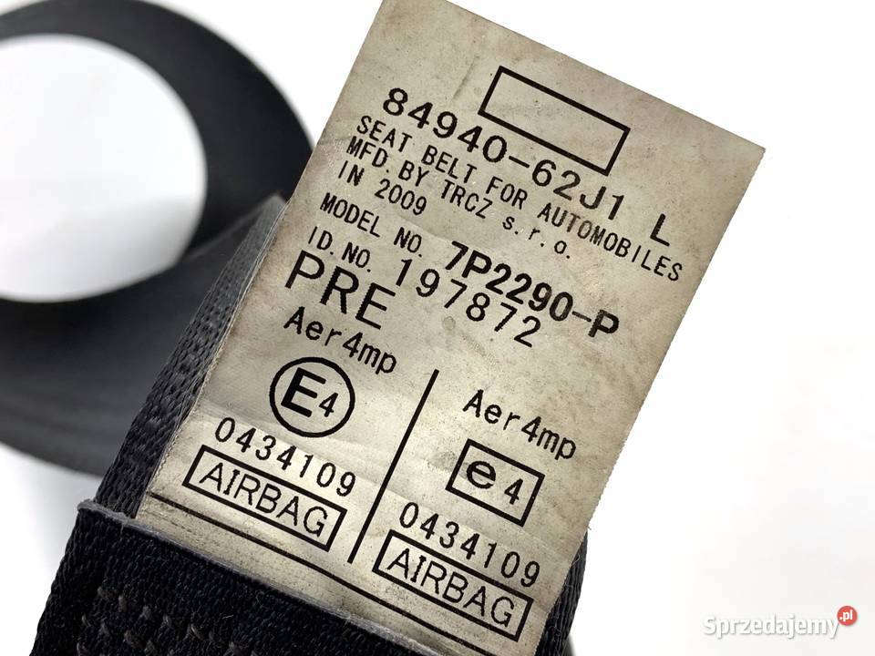 PAS BEZPIECZEŃSTWA LEWY PRZÓD SUZUKI SWIFT III podkarpackie