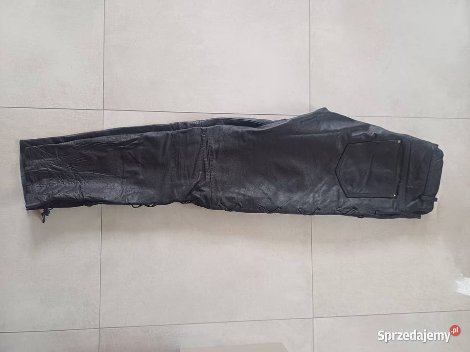 Spodnie motocyklowe męskie skóra naturalna podkarpackie Jasienica Rosielna sprzedam
