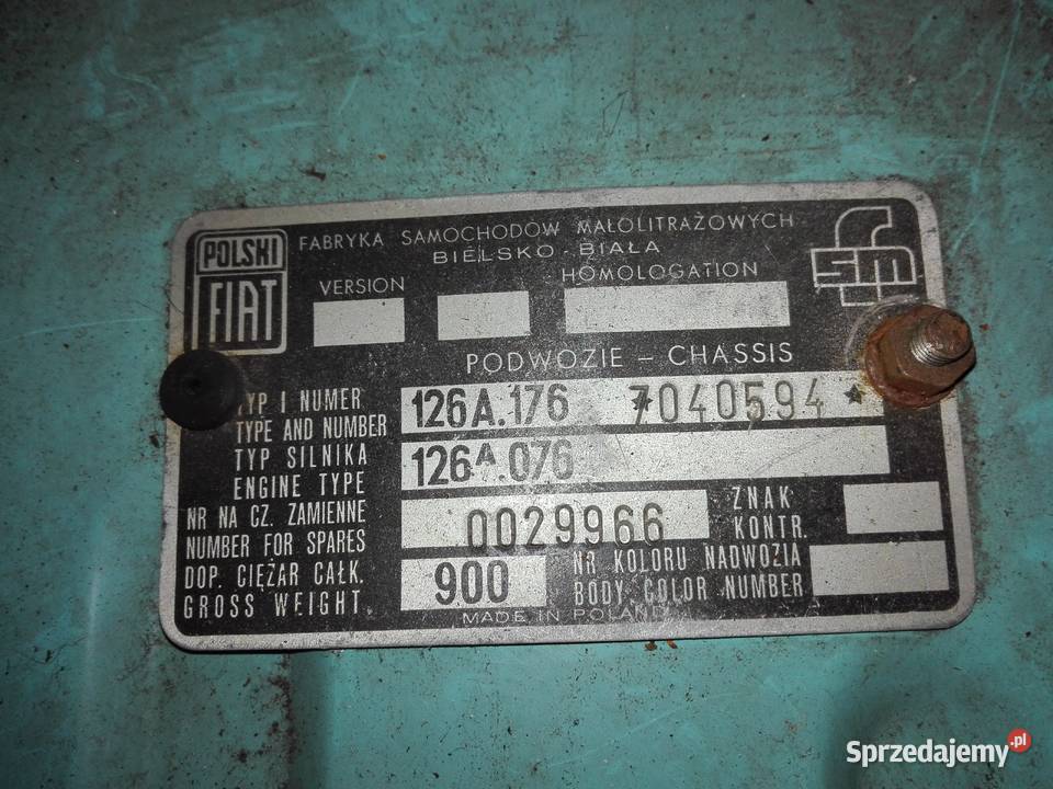Fiat 126 p 1976 I seria nieuszkodzony Leszno