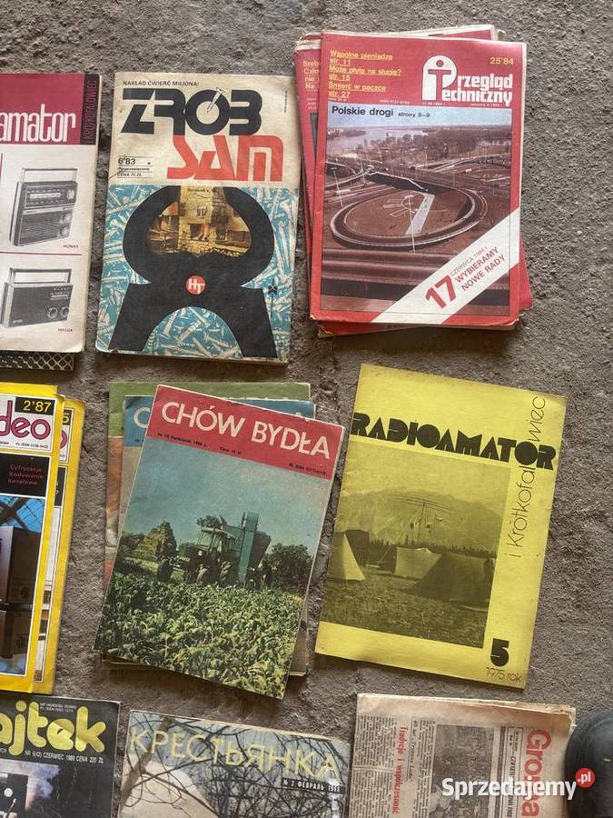 stare gazety PRL Skrzydlata Polska Łowiec Polski Kosianka-Trojanówka