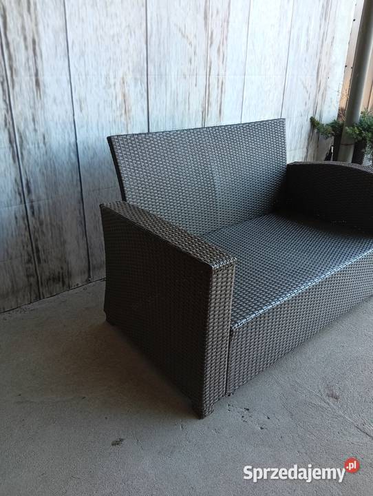 sofa rattan dwuosobowa 421 Byczyna sprzedam