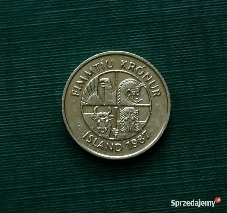 ISLANDIA 50 koron 1987r