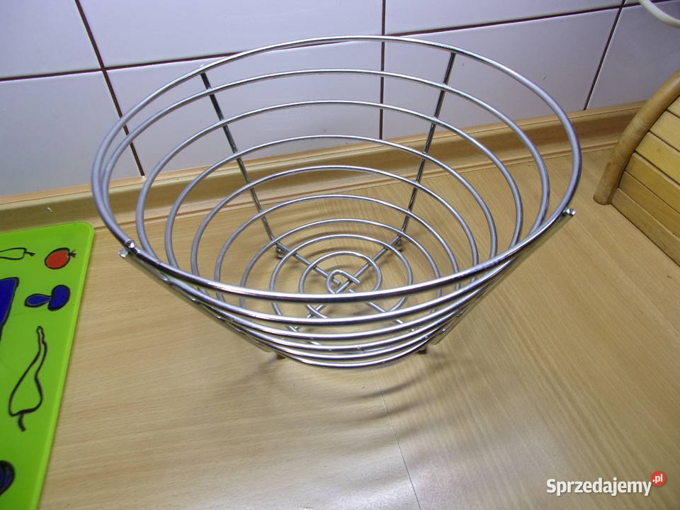 Piękny chromowany duży Kosz na owoce firmy DUKA mazowieckie Warszawa