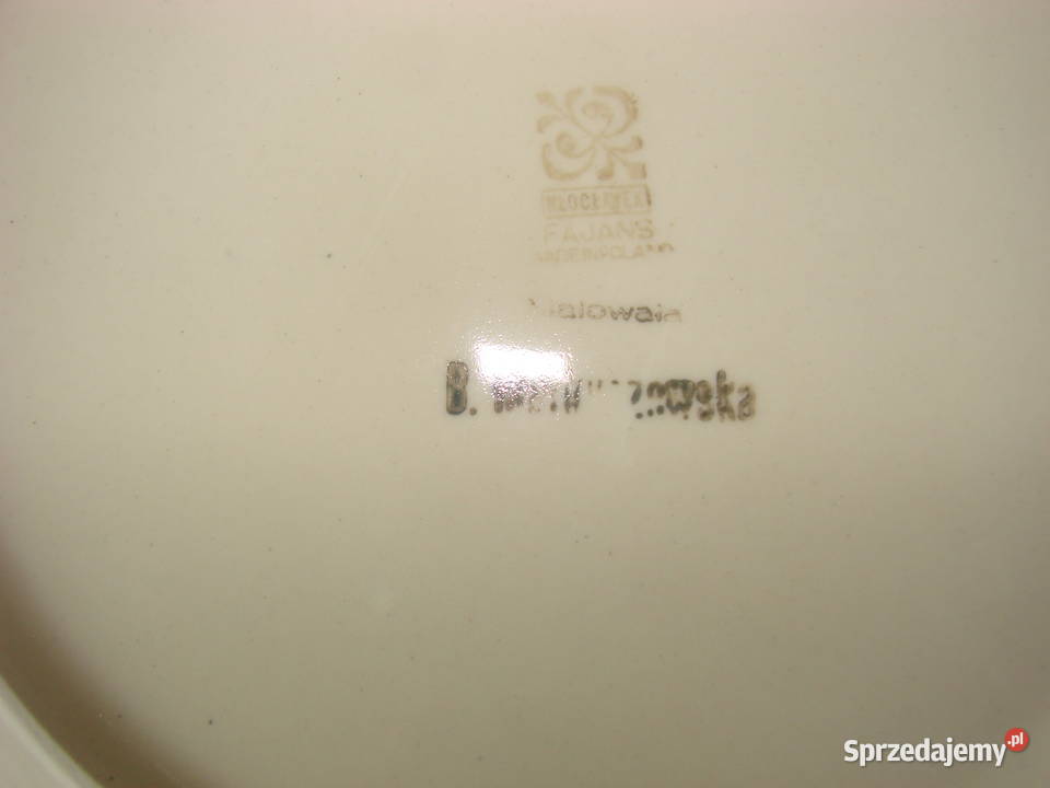 Włocławek fajansowy talerz Pruszcz Gdański sprzedam