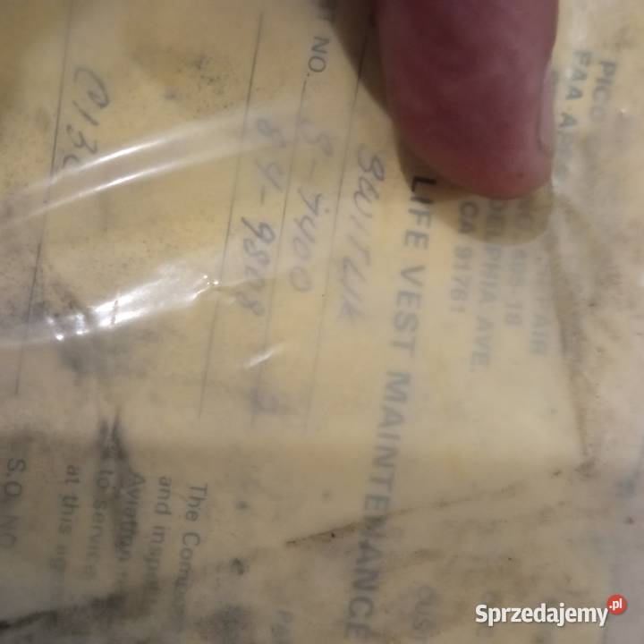 Kamizelka ratownicza lotniczomorska z nabojem Szczecin