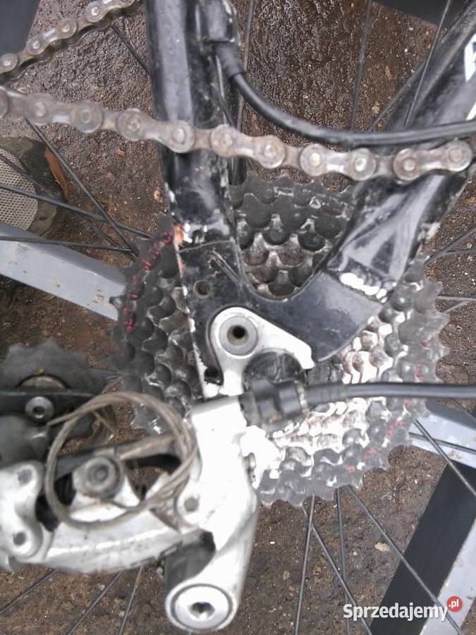 Uszkodzony alumionowy rower Author Mirage koła śląskie