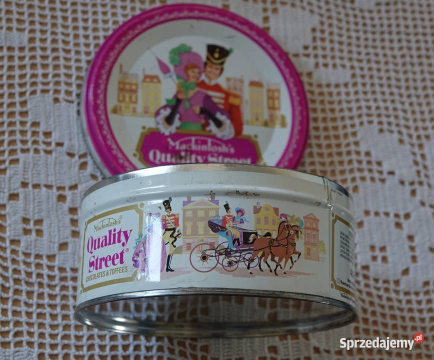 Stara puszka okrągła Mackintoshs Quality Street mazowieckie Warszawa sprzedam