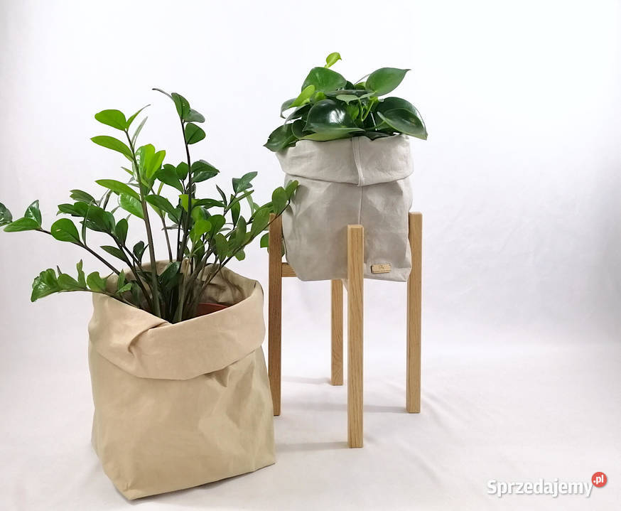 Stojak na doniczkę styl LOFT 25 beżowy Dekoracje i ozdoby