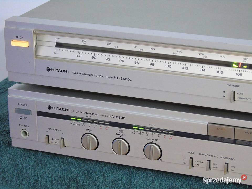 Wzmacniacz i Tuner Hitachi świetne stereo Jasło