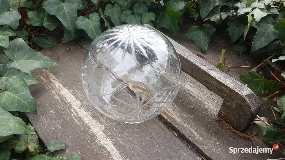 Stary kryształowy klosz do lampy śląskie Myszków sprzedam