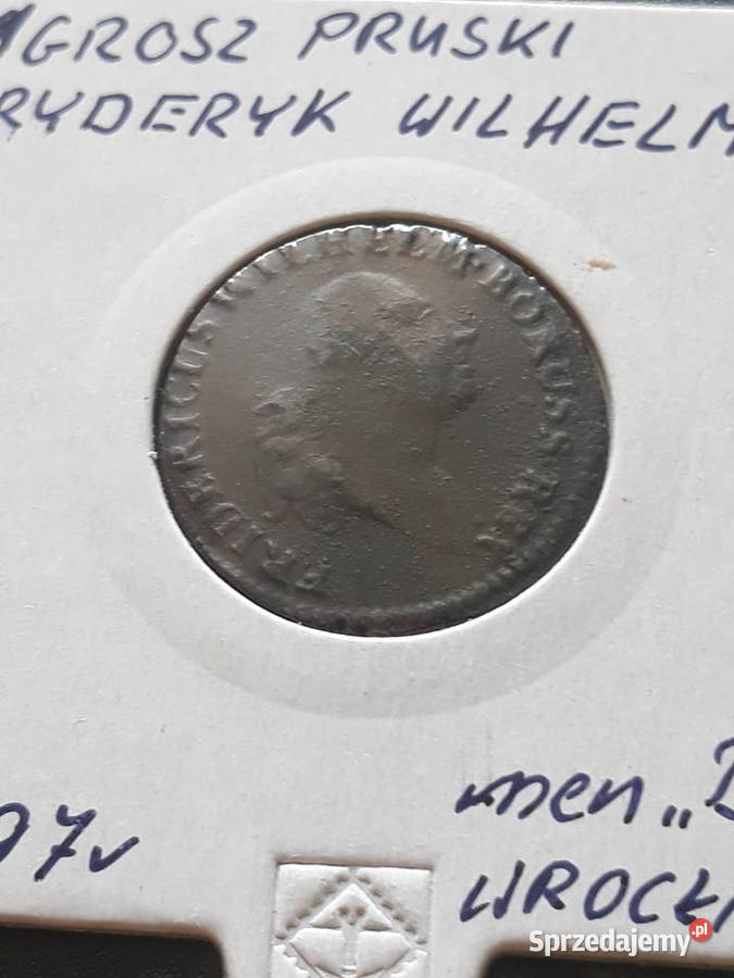 1 Grosz PruskiFryderyk Wilhelm 1797 r menB Numizmatyka Konin sprzedam
