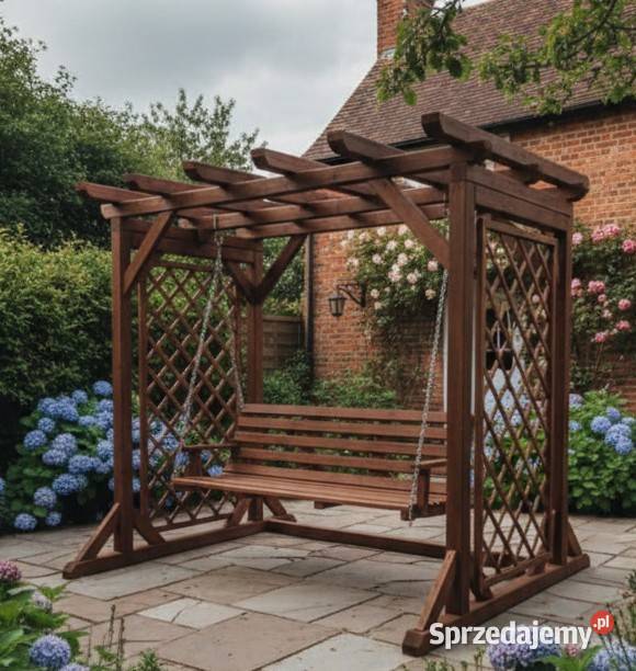 Huśtawka ogrodowa MODRZEW solidna pomorskie Gdańsk