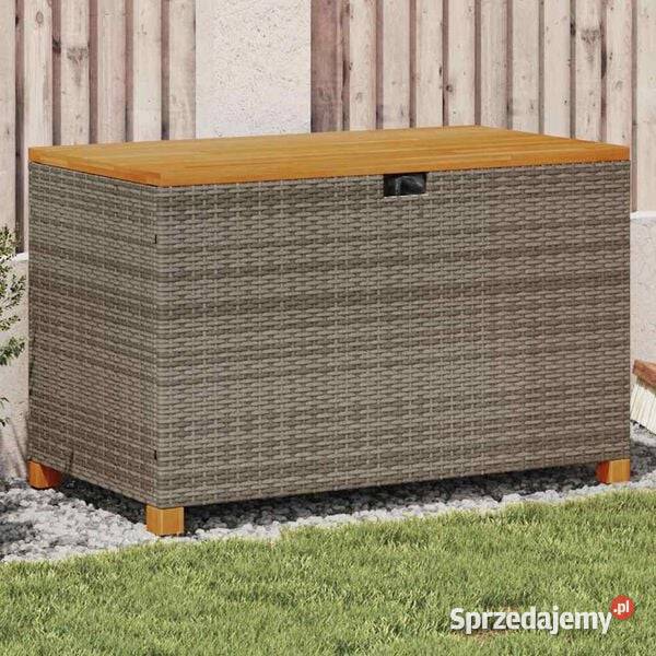 vidaXL Skrzynia ogrodowa szara 110x55x63 Meble ogrodowe