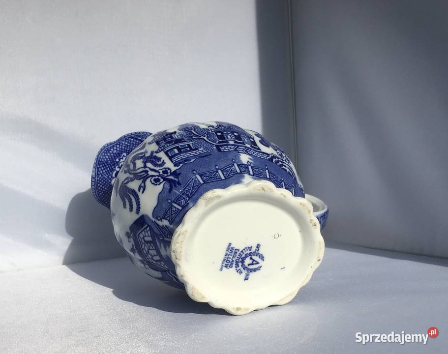 Dzbanek na mleko wodę 19291942 Willow Anglia Porcelana i szkło Kraków