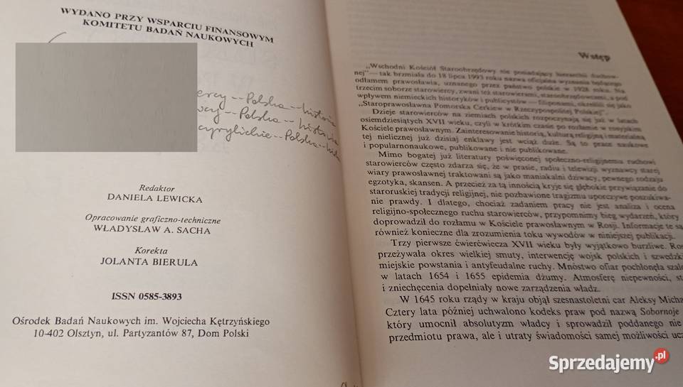 Starowiercy w Polsce i ich księgi Zoja Gdańsk