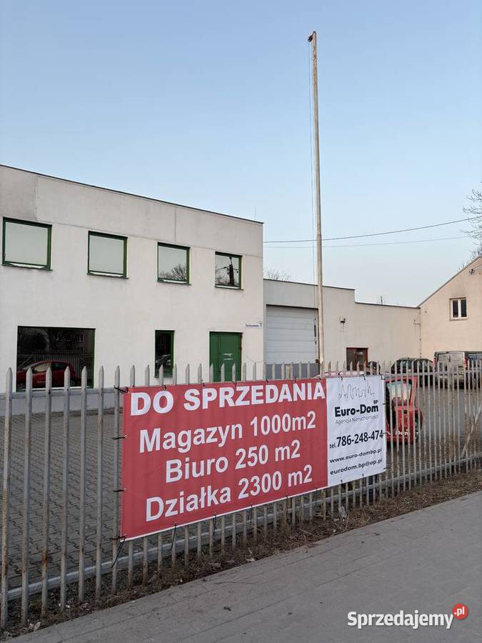 Magazyn z biurem trasie w Błoniu mazowieckie