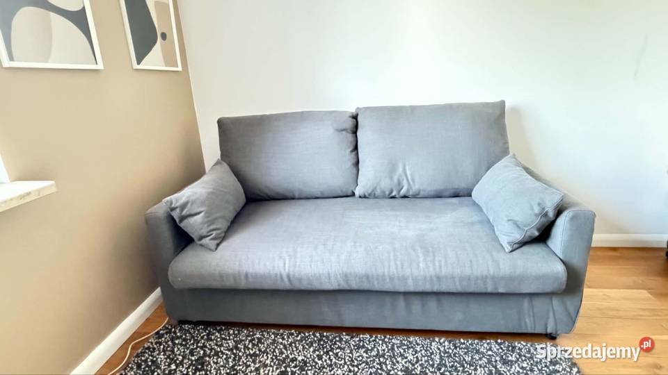 HYLTARP Sofa 2osobowa rozkładana Gransel szary