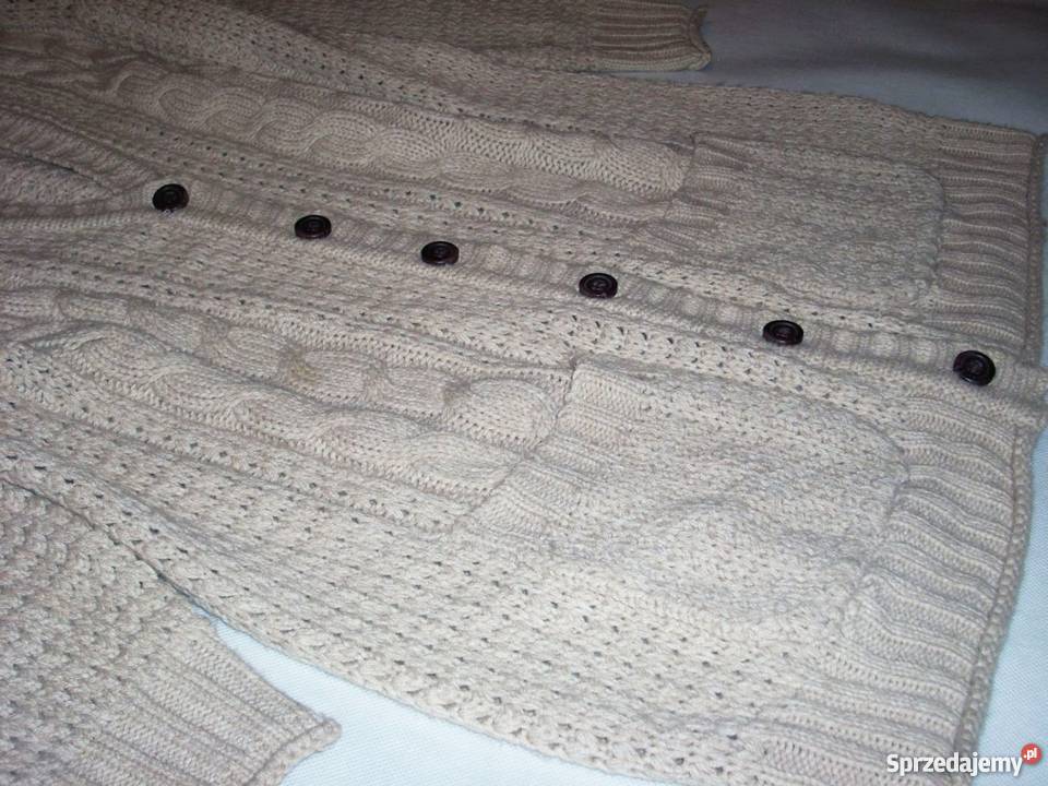 Wspaniały sweter ciepły kieszenie luźny 44 46 Inny materiał małopolskie Nowy Sącz sprzedam