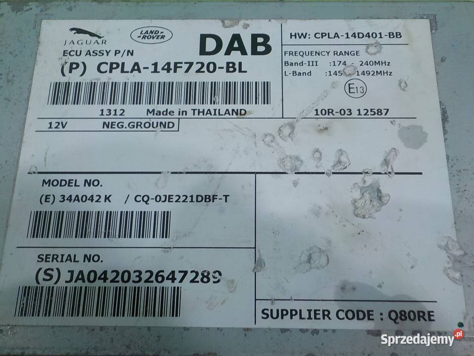 JAGUAR I X250 LIFT 22 D 14r SEDAN 4D modul Suków