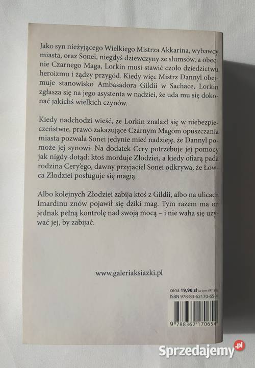 MISJA AMBASADORA Trudi Canavan księga 1 fantasy