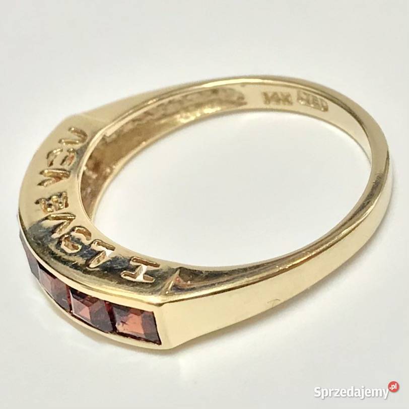 Złoty pierścionek 585 14K I LOVE YOU Kocham Cię Pierścionki Warszawa