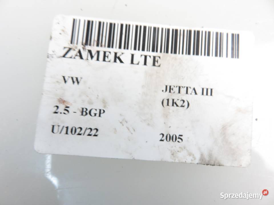 ZAMEK LEWY TYLNY VW JETTA III 1K2 3B4839015AF osobowe małopolskie sprzedam