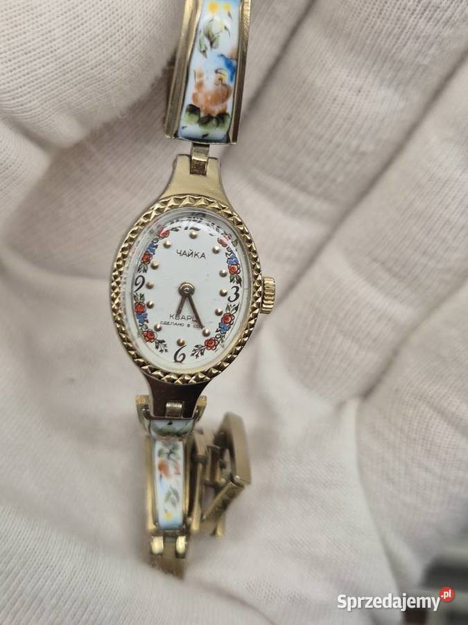 Piękny zegarek porcelanka CzajkaChaika Chorzów