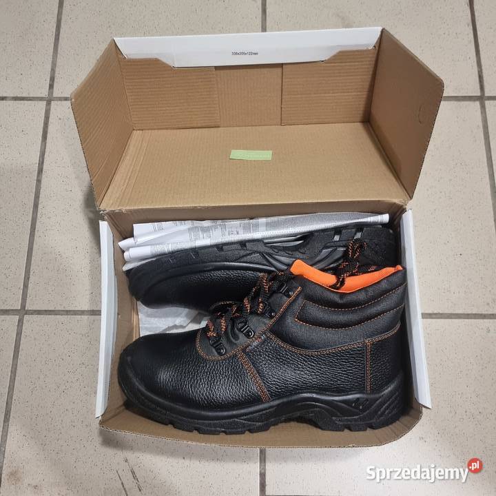 NOWE Buty Trzewiki Ochronne Robocze 44 Skóra Katowice