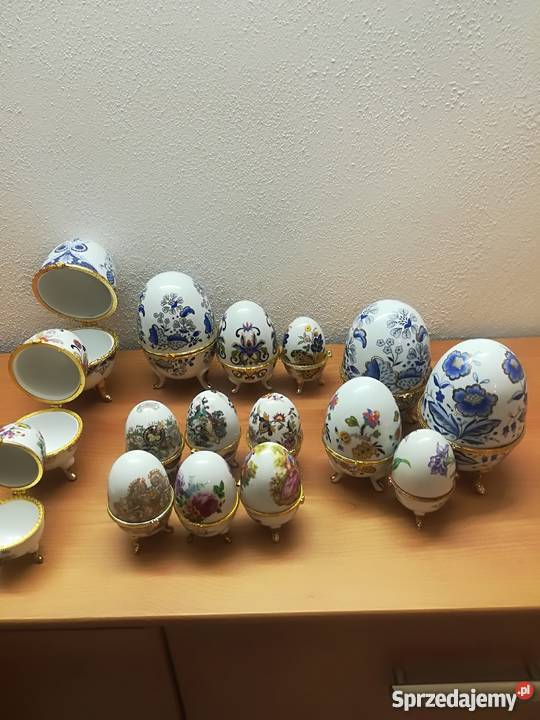 Szkatułka jajko porcelanowe puzderko Baborów