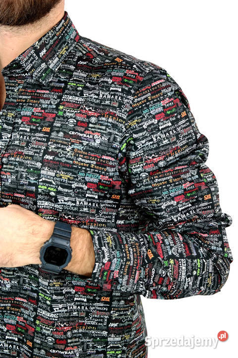 DANIEL BESSI Koszula Męska Fb091 Zespoły