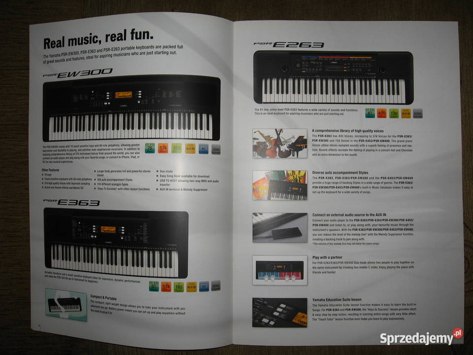Yamaha Digital Keyboards 2017 catalog katalog Yamaha Kępice