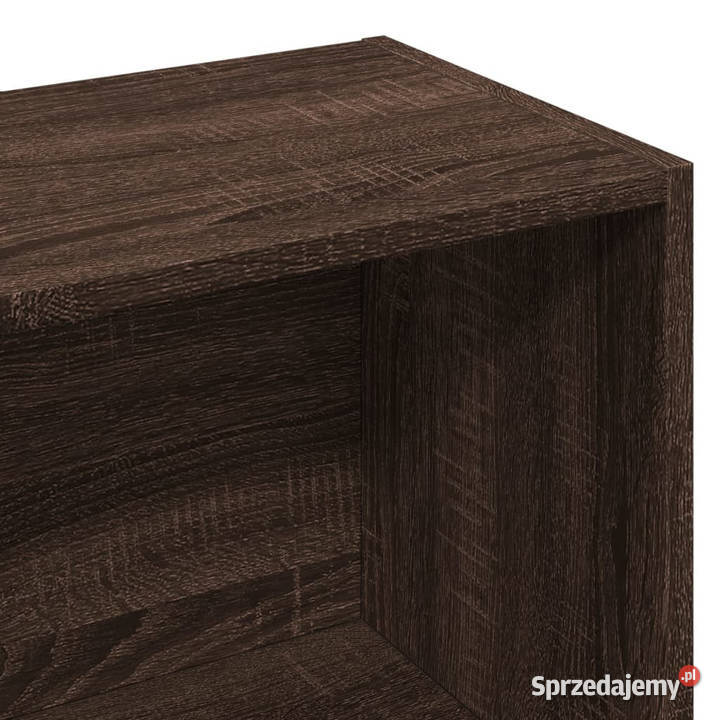 Regał brązowy dąb 57x285x174 materiał Regały