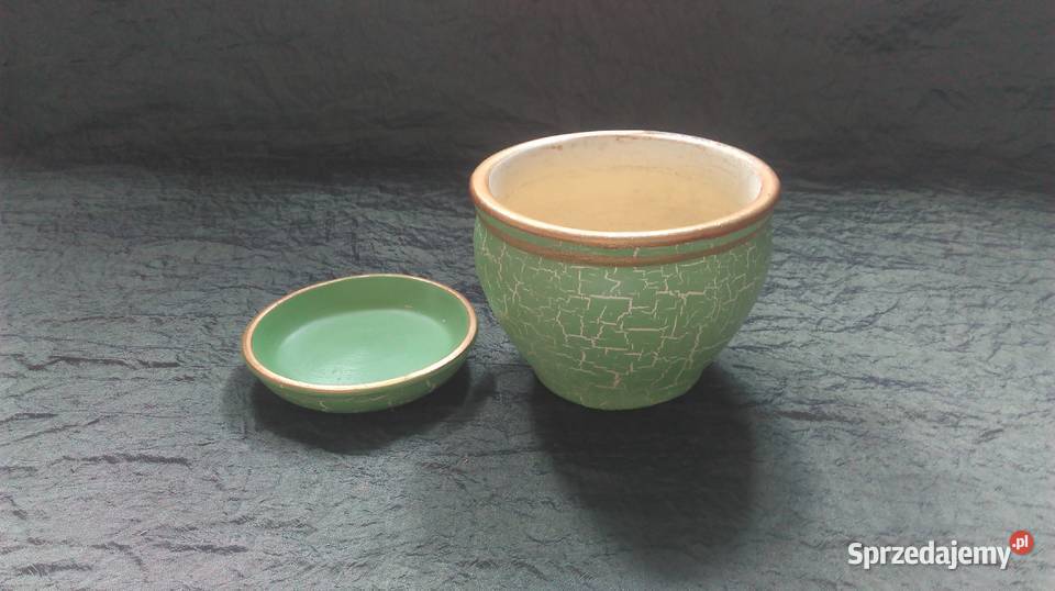 DONICZKA ceramika PODSTAWKA malowana Połysk Białystok