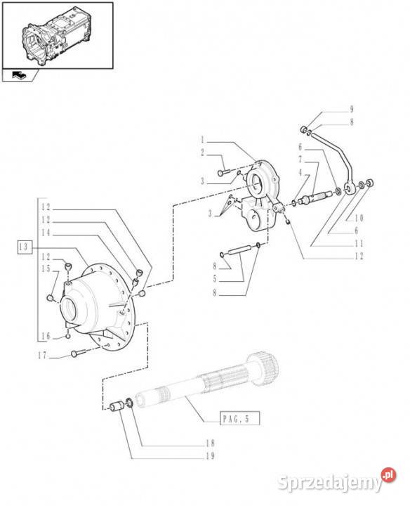 Holland T6090 T6070 Pokrywa 5164862 Pozostałe Jastrzębniki