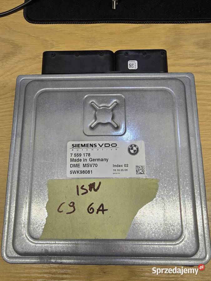 Sterownik silnika N52B25 ECU Siemens MSV7 osobowe Komputery Kozienice