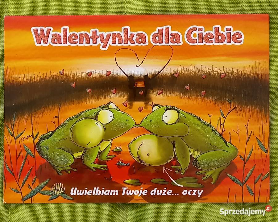 Kartka Walentynkowa karnet na Dzień Zakochanych mazowieckie Małkinia Górna sprzedam