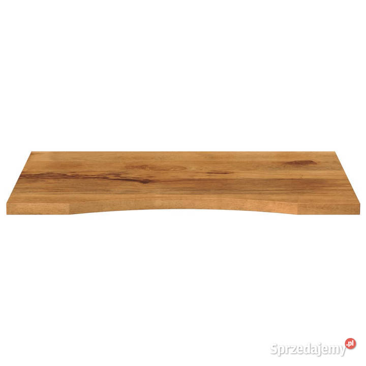 Blat biurka z wycięciem 80x60x25 surowe drewno